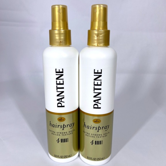 Pantene Hairspray Extra Strong Hold Builds Texture‎ 8.5 fl oz (2-Pack) - Picture 1 of 5